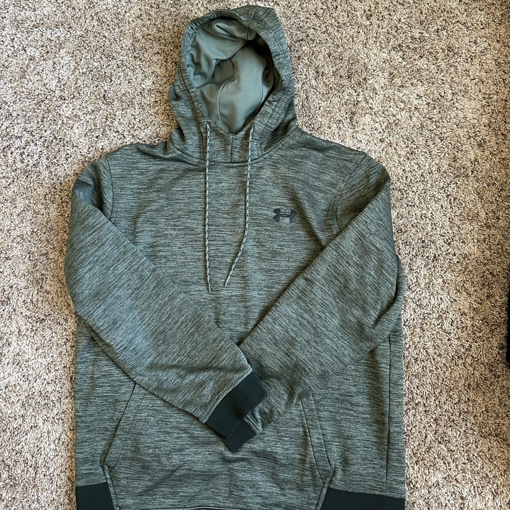 Olive green Under Armour hoodie